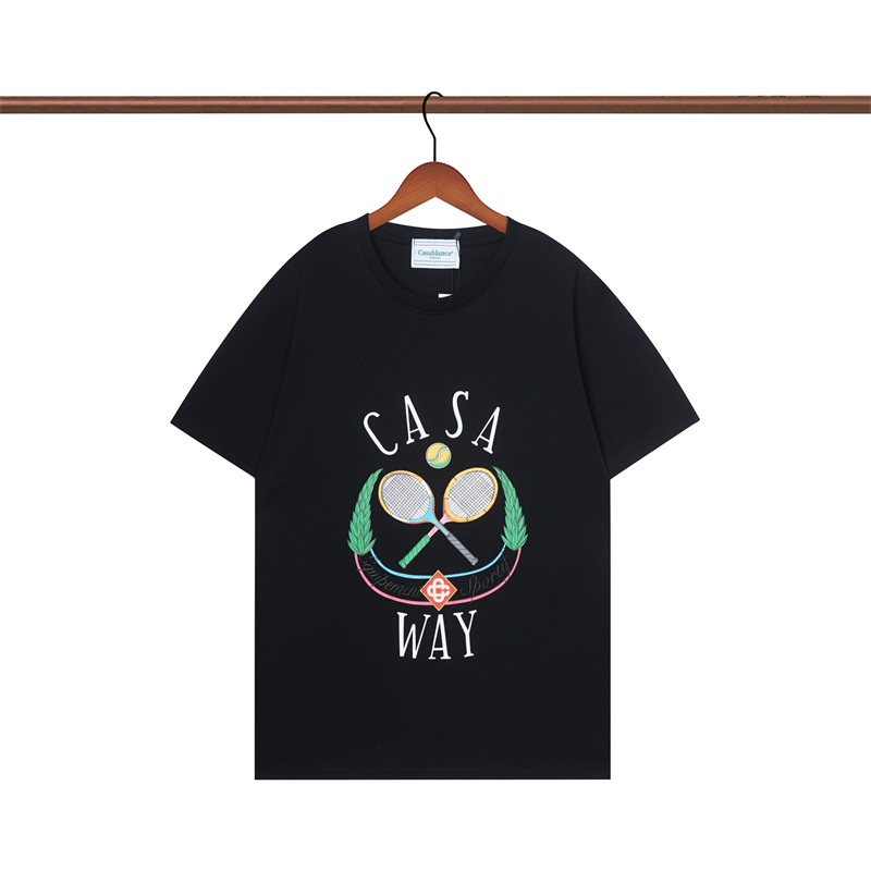 

Designers Fashion T Shirt Men Women T-shirts Tees Apparel Tops Man Casual Chest Letter Shirt Luxury Clothing Street Shorts Sleeve Clothes Casablanc Tshirts 7CZO