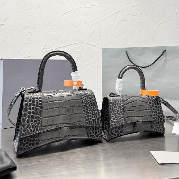 

Women Fashion Designer Bags 2022 Shoulder Bag Flap Crocodile Pattern PU Genuine Leather Female luxury Messenger Handbag Clutch Hand Purses, Grey