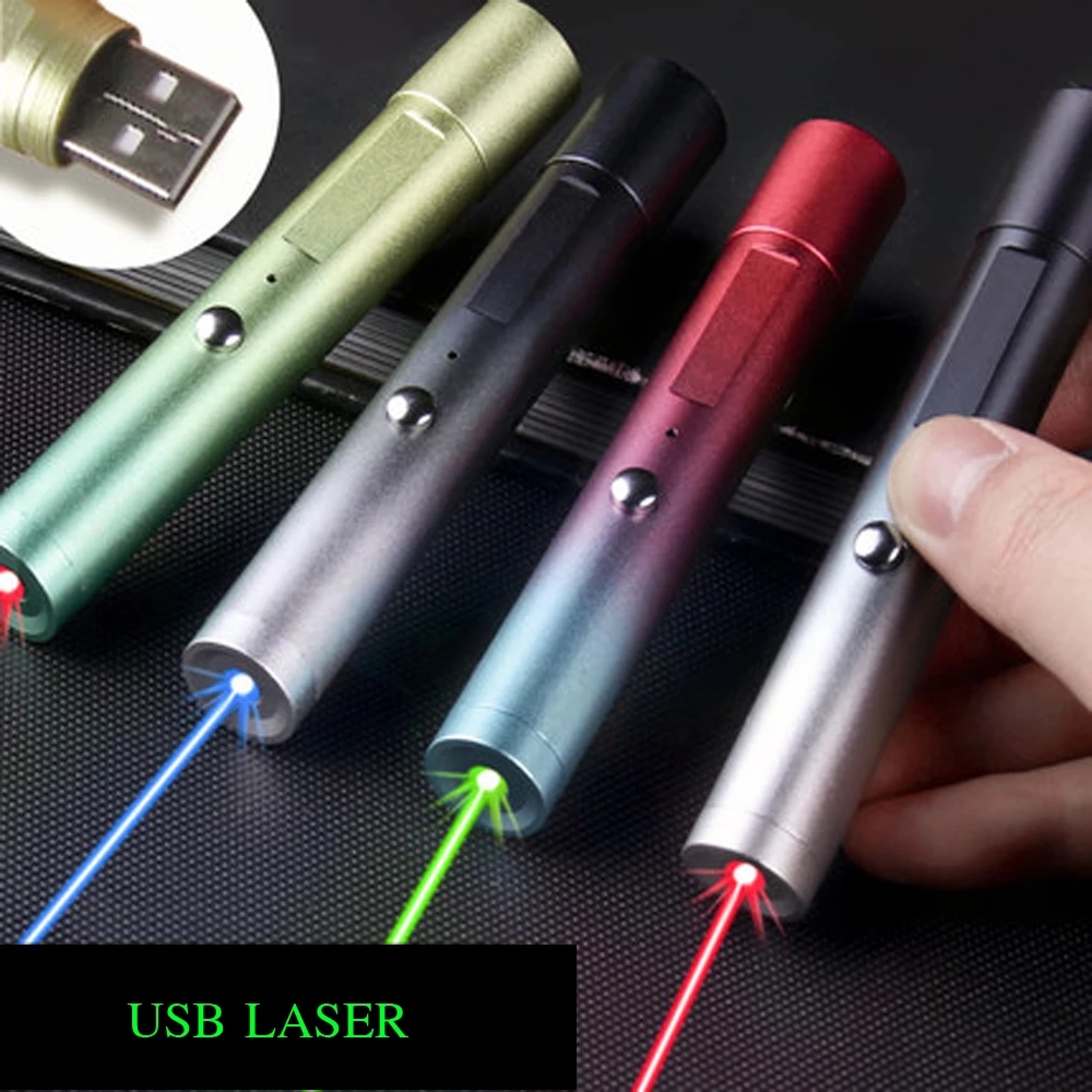 

Green Laser Pointer USB Powerful Green Hunting Red Dot Laser 5MW Hunting Laserpointer Hight Powerful Laser Light for Hunting