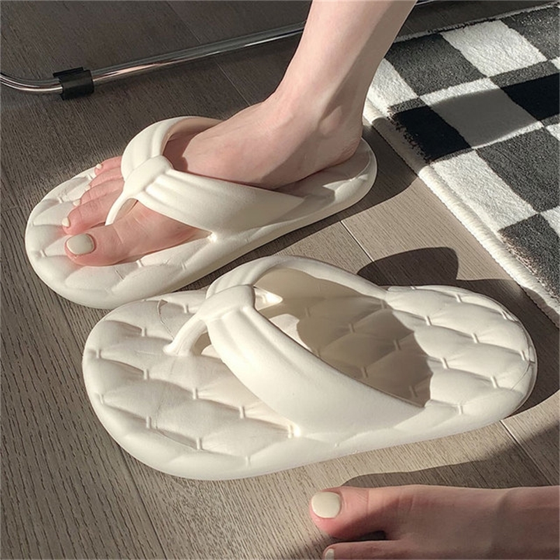 

fashion diamond pattern women sandals outdoor beach nonslip woman slides concise slippers summer female 220614, White