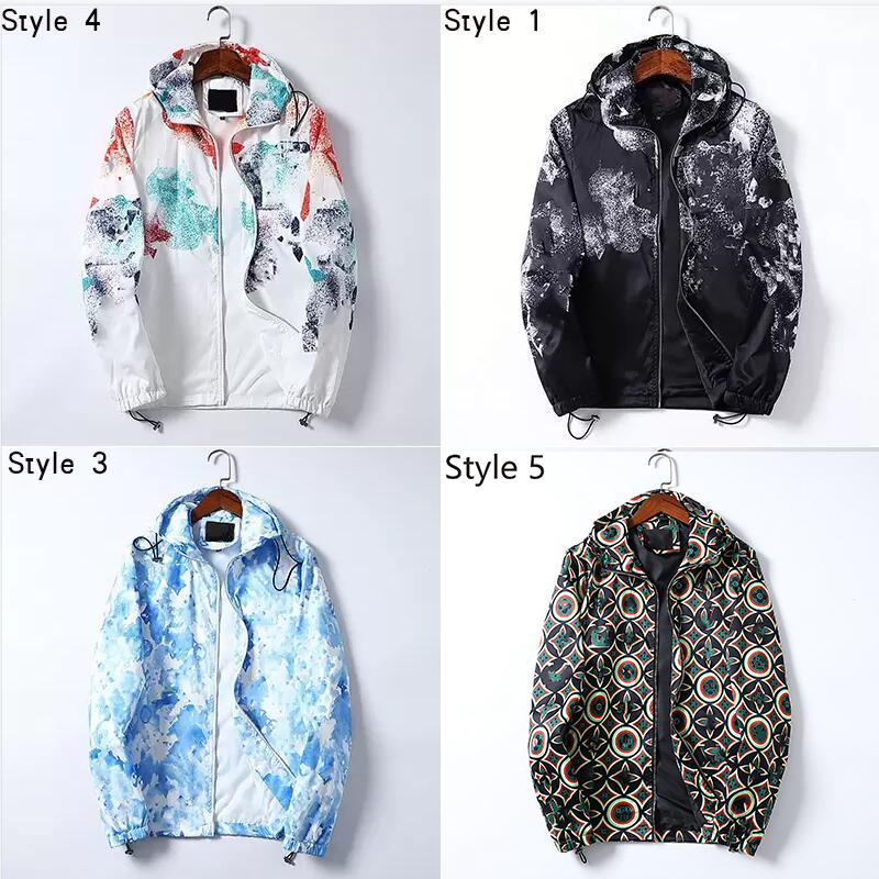 

Designer mens jacket spring and autumn windrunner tee fashion hooded sports windbreaker casual zipper jackets clothing, Style 2