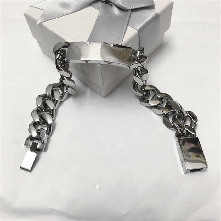 

Designer High Quality Silver Love Bracelet Bangle Men Women silver Bracelets Chain Fashion Personality Hip-hop308B