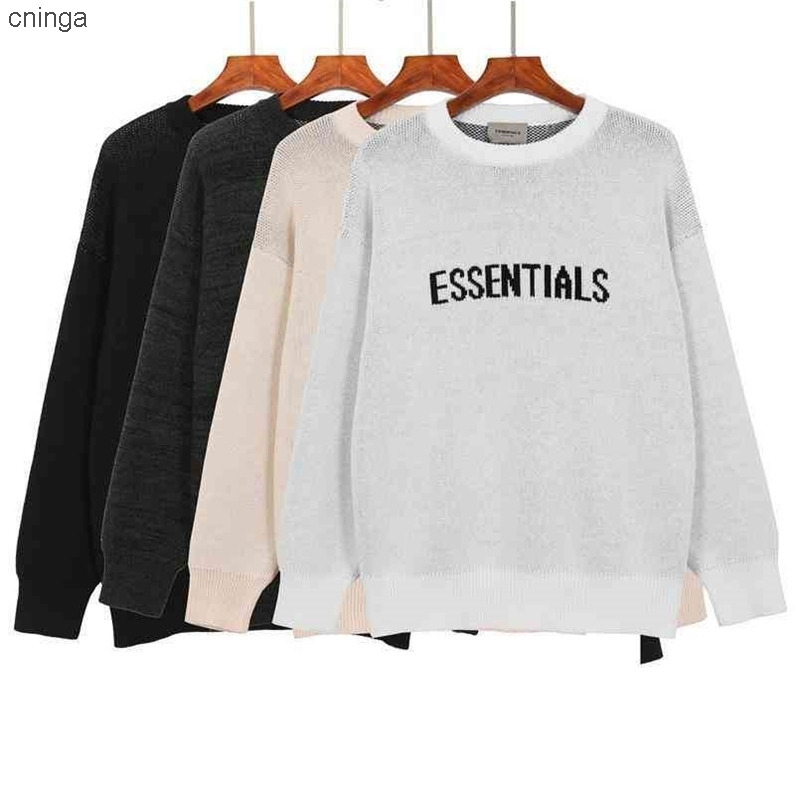 Sweats à capuche Sweats Sweats Fogs Fes Essentials of God Sweater Chest LETTRE DOUBLE FIL HAUT STREE