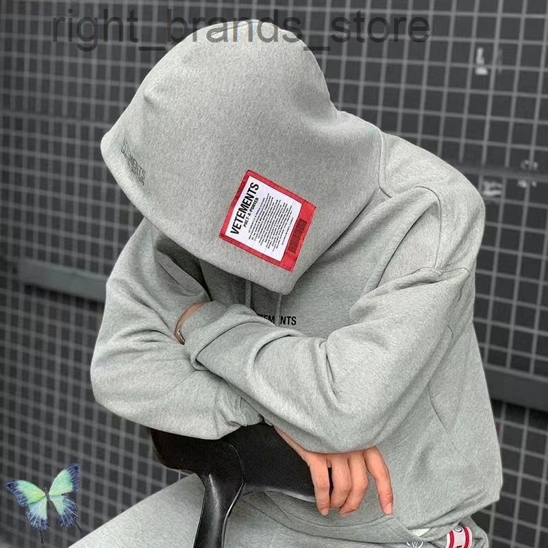 

Big Patch Tag VETEMENTS Oversize Men Women Hoodie Sweatshirts W220808