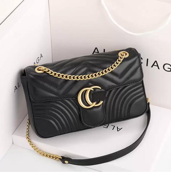 

Women Chain Shoulder Crossbody Bags Lady Purse Messenger Bag Designer Handbags Wallets backpack female purse, White