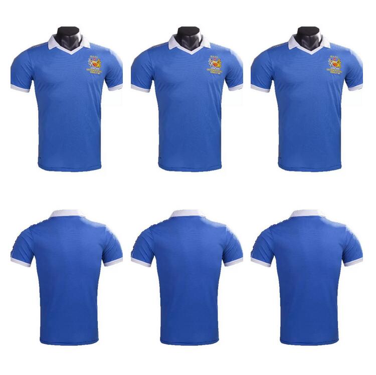 

1979 1980 Soccer Jerseys CITY Centenary FA Cup Final Retro Vintage Jersey Home Blue STEVE DALEY Shirt For Men Short Sleeve