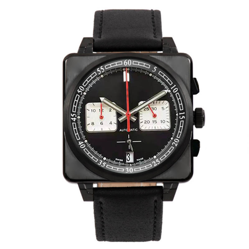 

Top VK Chronograph Quartz Watch For Mens Watches Stainless Steel designer wristwatch Fashion Square Sports Wristwatches Man Clock Relogio montre de luxe, No.11