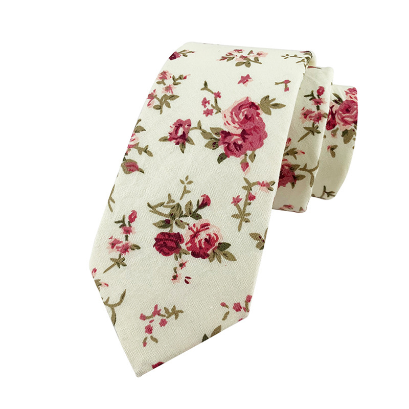 Silk Slim Men Ties Fashion 6cm Skinny Stripe Dot Floral Neck tie for men Woven Formal wear business wedding party 56-image-763274569