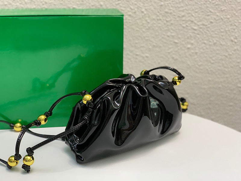 

5A loulou Drawstring Golden Ball Cloud Bag Women's soft luxurys designer bags crossbody Clutch Purses B V Handbags, Black