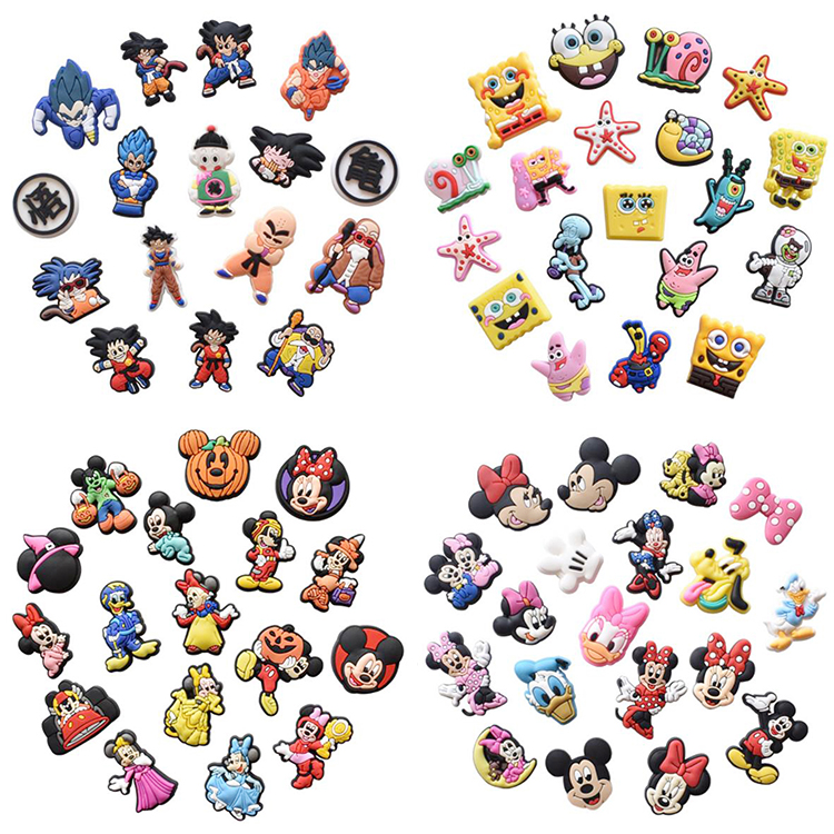 

cartoon shoe charm sport Croc charms pvc soft rubber shoes charms Clog buckle jibz xmas birthday gift
