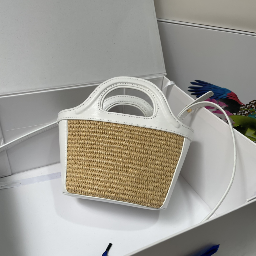 

Summer Beach Straw Bag Casual Rattan Women's Handbag Wicker Woven Women Handbag Large Capacity Womens Bucket Messenger Shopping Travel Wallet, Brown