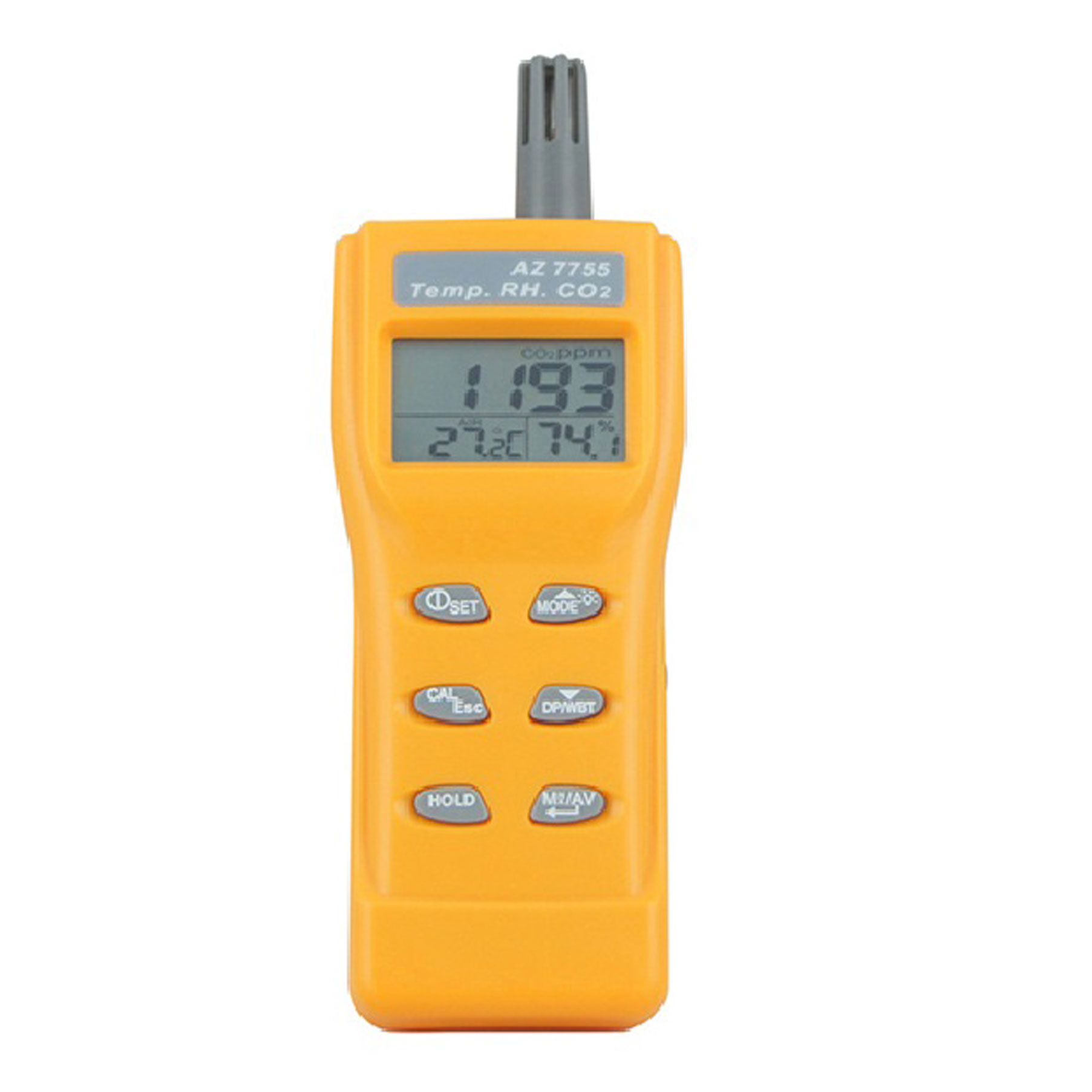 

Handheld carbon dioxide CO2 detector meter AZ7755 Digital CO2 Temperature Humidity Indoor Air Quality Meter