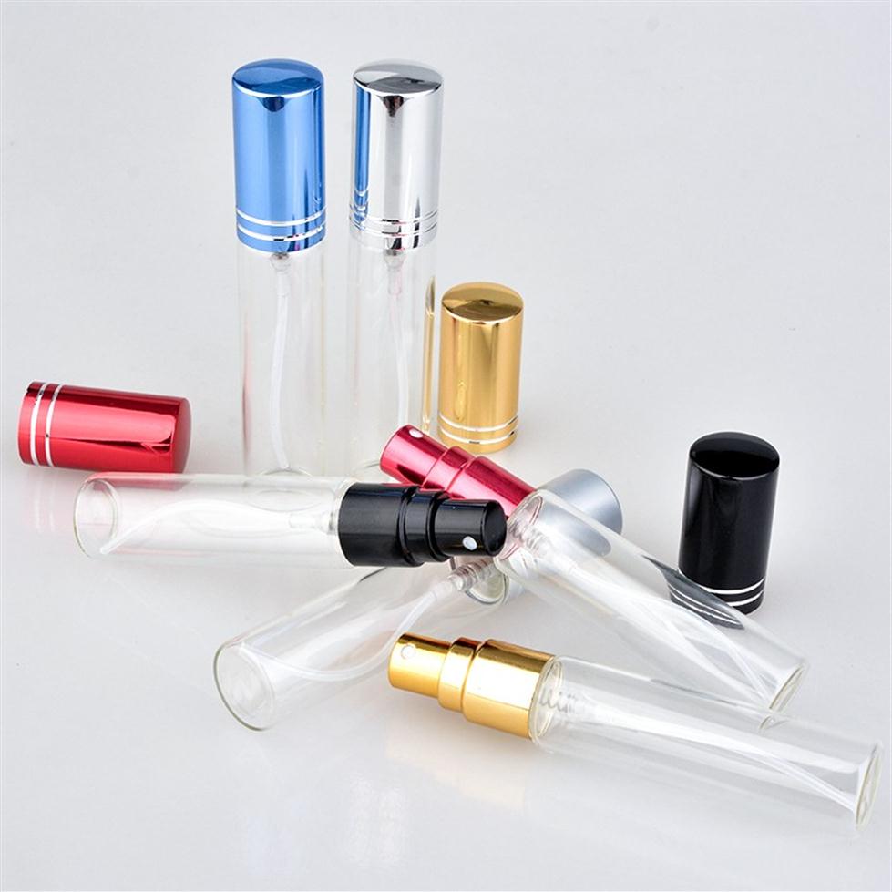 

20pcs/lot 10ML Perfume Bottle With Atomizer Portable Colorful Glass Refillable Empty Cosmetic Containers With Sprayer For Travel267M