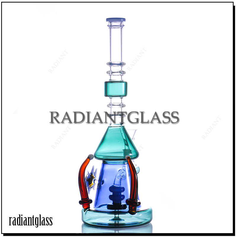 

12.6inches EvilEye Glass bong with14mm male bowl