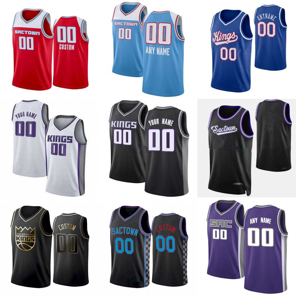 

75th Custom Men women 15 Davion Mitchell 88 Neemias Queta 20 Jahmi'us Ramsey 13 Tristan Thompson Sacramento''Kings''Basketball Jerseys, Color