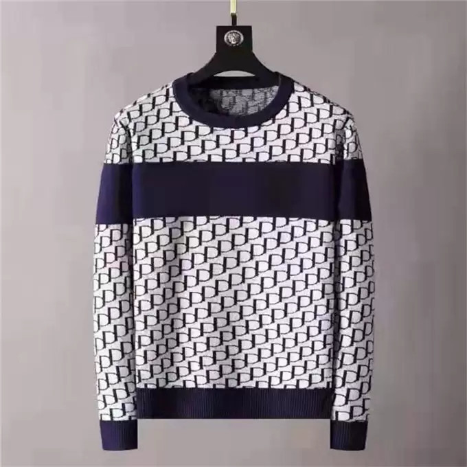 

2021 high end luxury autumn and winter new men's wool sweater round neck fashion design casual letter printed clothing brand for men designer, Pay forf freight