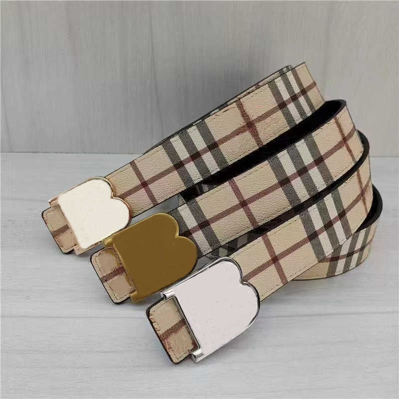 

Fashion Classic Men Designers Belts Womens Mens Casual Letter Smooth Buckle Belt Width 3.8cm Luxury Brand Apparel Accessories, Pink