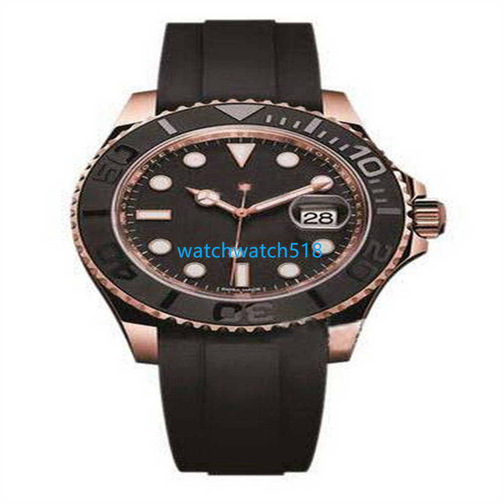 

MP Factory Luxury Mens Watch 116655 Rose Gold 40mm Box and Papers rubber strap waterProof Sapphire Automatic Mechanical Wristwatch Montre De Luxe