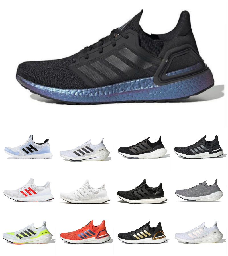 

Top Quality Ultraboosts 20 21 Mens Running Shoes Ultra UB 4.0 Dark Mocha Core Triple White Black Lab Core 2021 Solar Yellow Blue Gold Metallic Dash Grey Women Sneakers, Bubble package bag