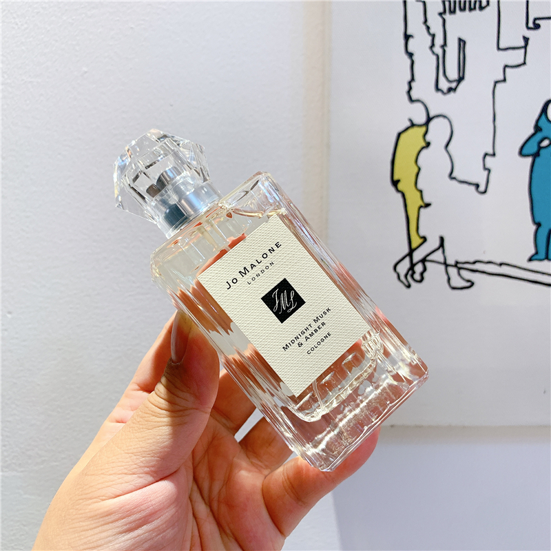 Jo Malone London Perfume 100ml Diamond Shape Cover Cologne Midnight Musk Amber Wild Bluebell English Pear Fragrance Long Lasting Smell Limited Ed