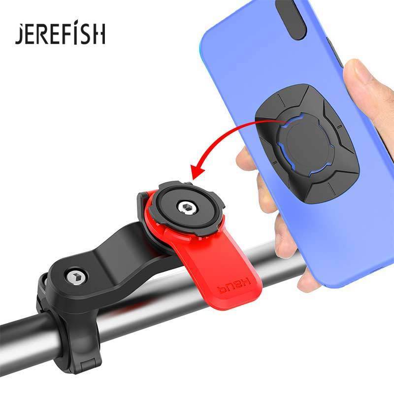

Quick Lock Motorcycle Bike Phone Holder Stand Adjustable Support Moto Bicycle Handlebar Mount Bracket For 220620, Black