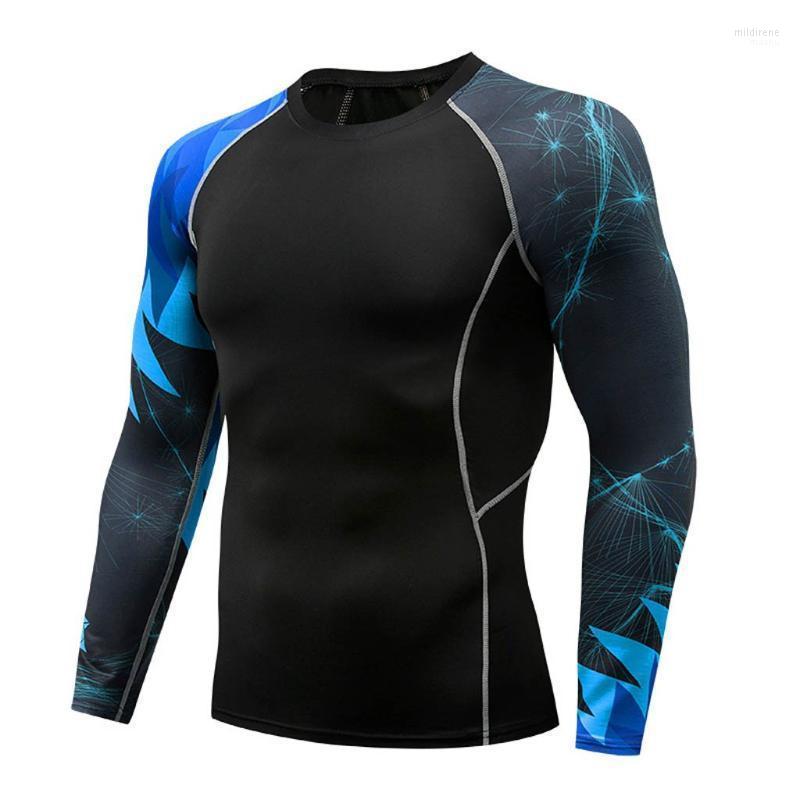 

Men's T-Shirts Print Fashion Fitness T-Shirt Blouse Long Sleeve Top Yoga Mild22, Black