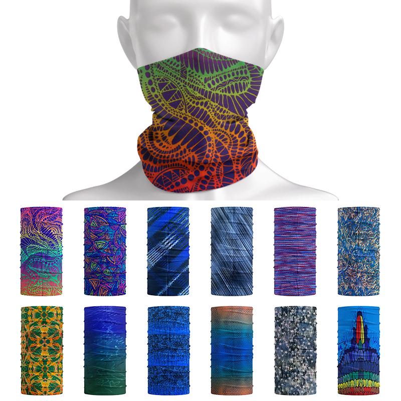 

Bandanas Cool Men Tube Bandana Riding Neck Gaiter Outdoor Seamless Magic Scarf Windproof Cycling Sport Headscarf Colorful Unisex Headband