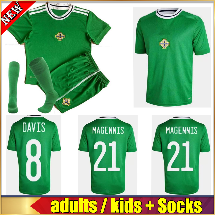 

22 23 Northern Ireland Top quality soccer jerseys men kids shirts McGINN BOYCE LAFFERTY football jersey EVANS DAVIS MAGENNIS, 22/23 home woman