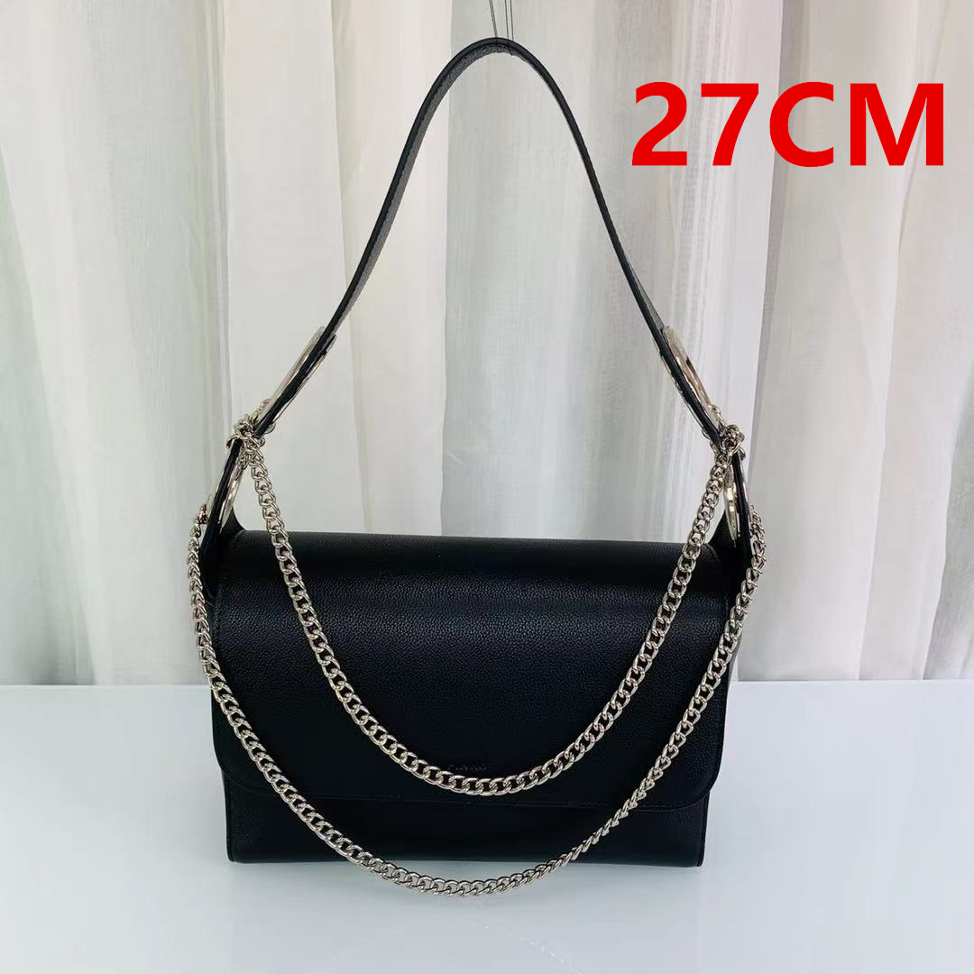 

High quality women's handbag Real Leather Bag Shoulder Bag cross bag rivet fashion messenger bagS, Dust bag