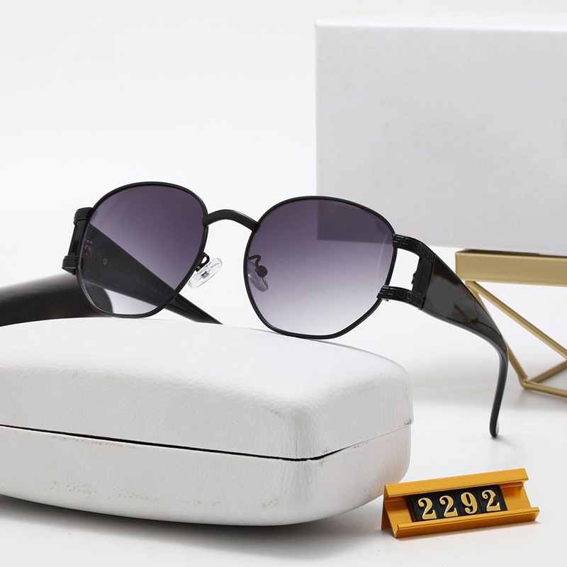 Designer lunettes de soleil pour femmes hommes sans monture classique mode extérieur cyclisme lunettes pour hommes rétro unisexe B nuances cadre