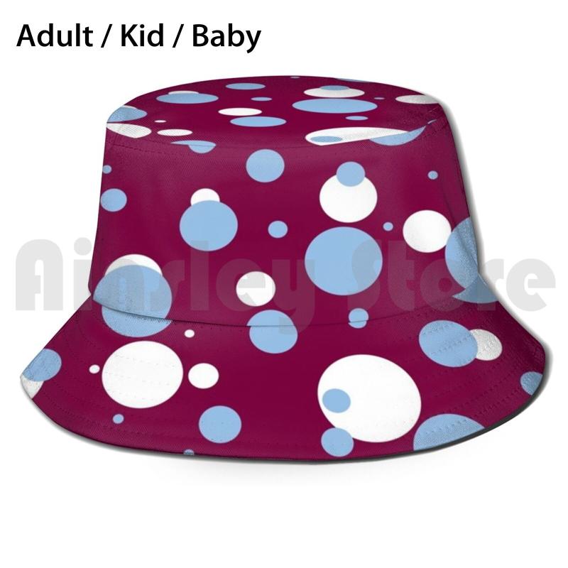 

Berets Villa Bubbles Bucket Hat Adult Kid Baby Beach Sun Hats Colours Football Footy Sport Soccer Park United Pattern BubblyBerets, Adult bucket hat
