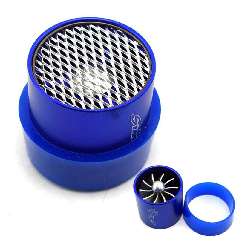 

Car Organizer Blue Simota Single Turbine Turbo Charger Air Intake Gas Fuel Saver Easy Install Fan FuelCar OrganizerCar