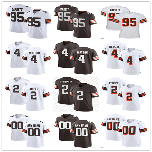

Cleveland''Browns''2 Amari Cooper 4 Deshaun Watson 95 Myles Garrett 24 Nick Chubb 28 Jeremiah Owusu-Koramoah 21 Denzel Ward 18 David Bell Football Jersey, Colour