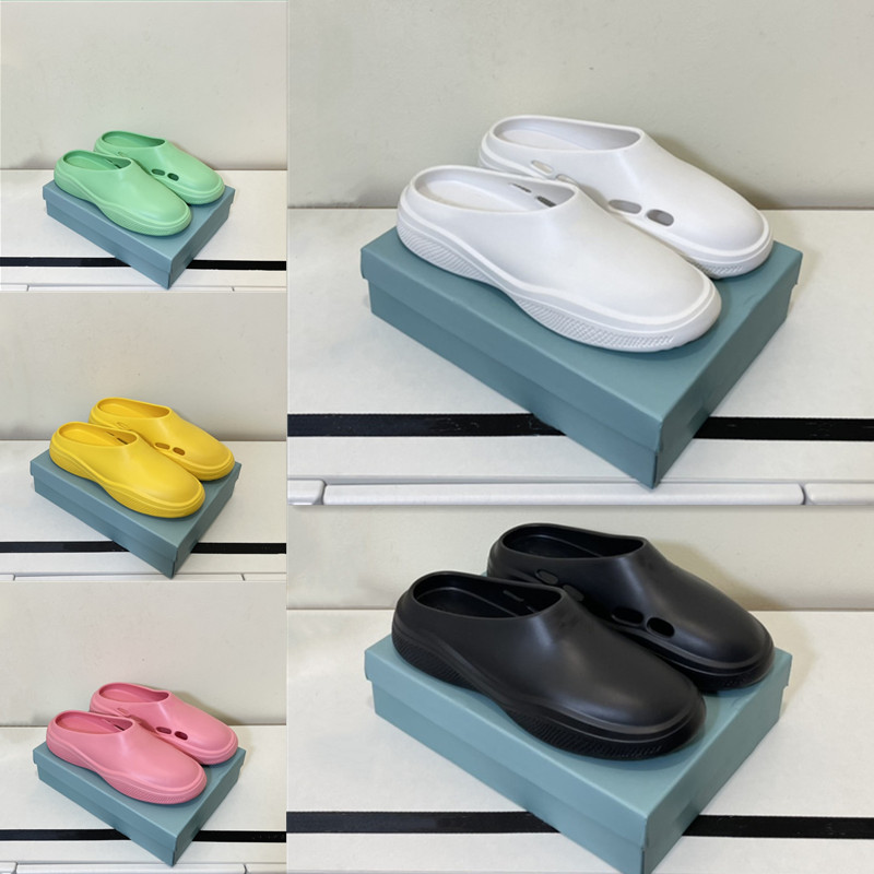 

Slides P Designer Womens Sandals Mens Slippers Foam Rubber Mules Flip Flops Flats Platforms Casual Rubber Slipper High Heels