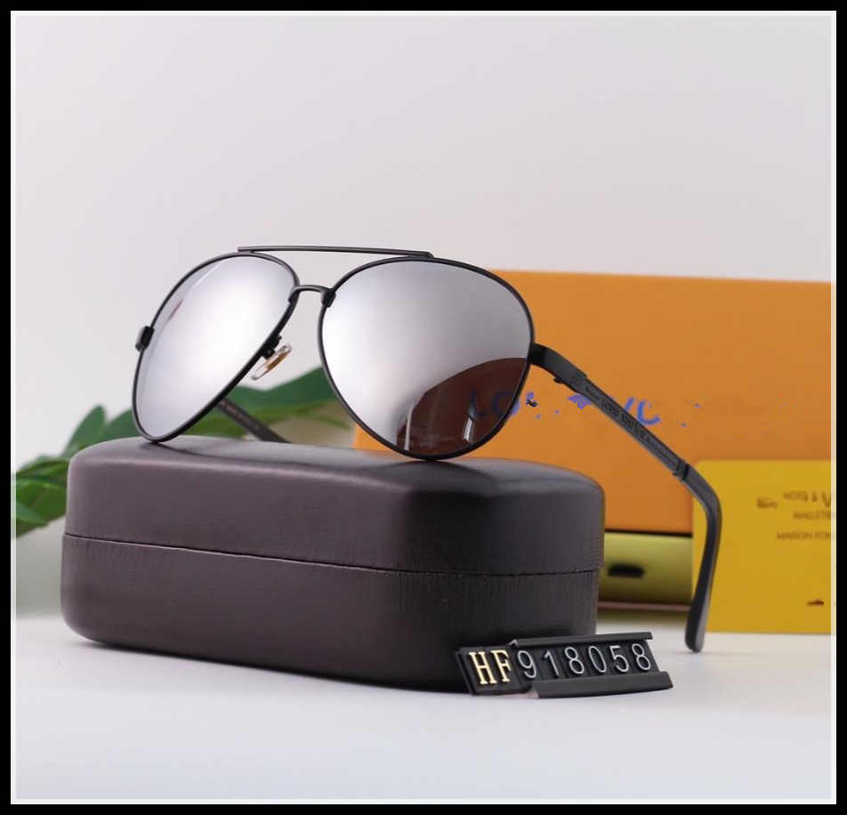 

New kids sunglasses Summer Sunglasses Men's and Women's Anti-UV Retro Plate Square Full Frame Fashion Glasses Box L1