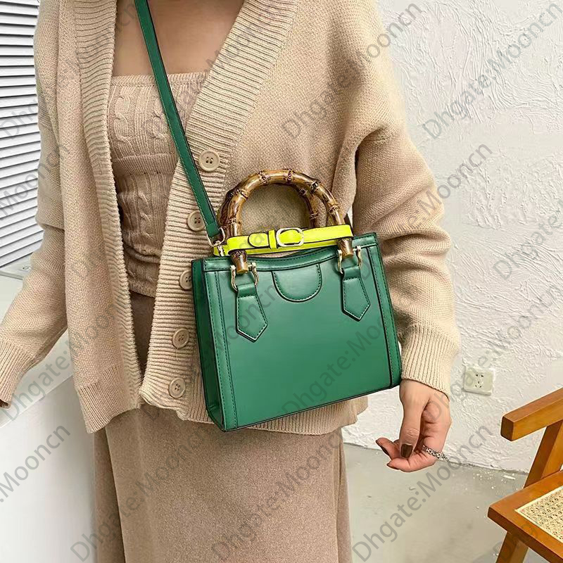 

Top Diana Bamboo Tote Bag Luxury Designer Handbag Genuine leather Shoulder Bags Womens Purse Fashion Pochette 655661, Brown