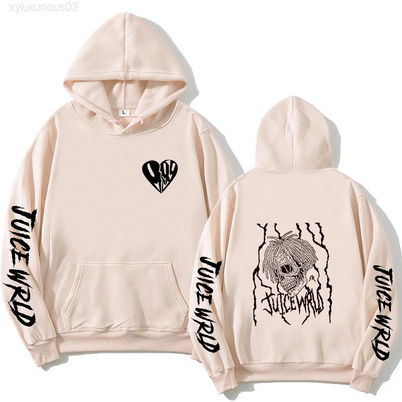 

Men's Hoodies & Sweatshirts Juice Wrld Men Women Sweatshirt Hooded Hip Hop Fashion Hoodie Print Boys Girls Clothing, Beige