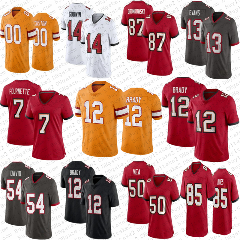 

Jersey Tampa''Bay Buccaneers''13 Mike Evans 12 Tom Brady 85 Julio Jones Custom Football Leonard Fournette Devin White Akiem Hicks Chris G''nfl, Youth