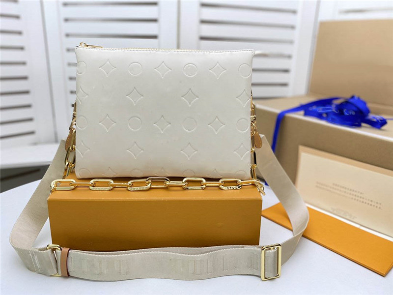 

Designer Luxury Coussin PM Cream Gold Chain Strap Shoulder Crossbody Bag, Don't pay it