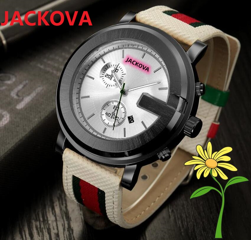 

Famous big classic designer watch 45mm Luxury Fashion Crystal Diamonds Men Watches Large dial women quartz clock stopwatch fabric strap, As pic