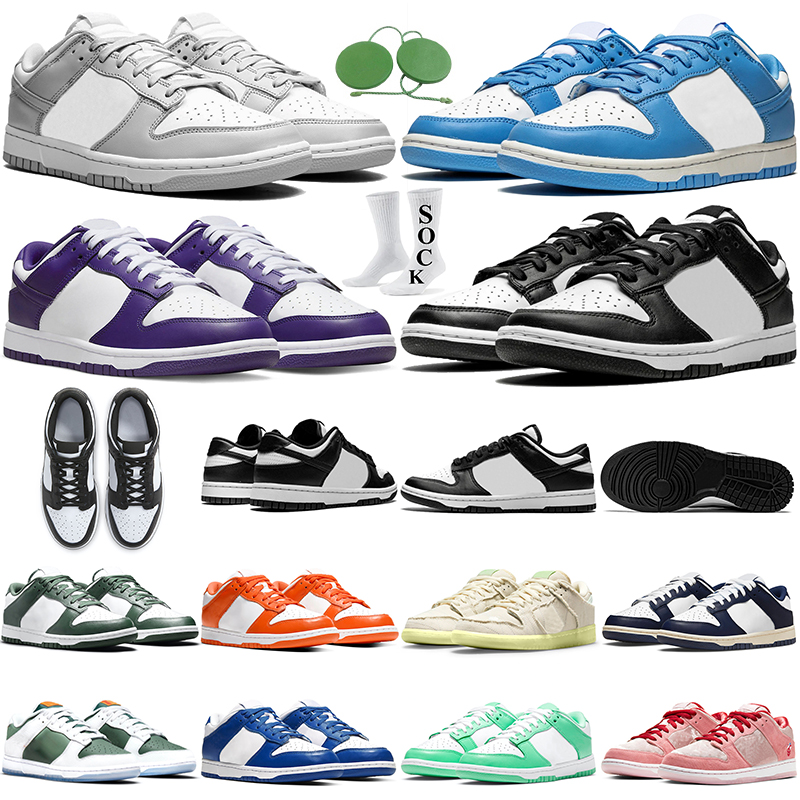 

Big Size US13 shoes mens casual designer sneakers panda unc black white grey fog university blue men women outdoor trainers walking jogging, Orange pearl