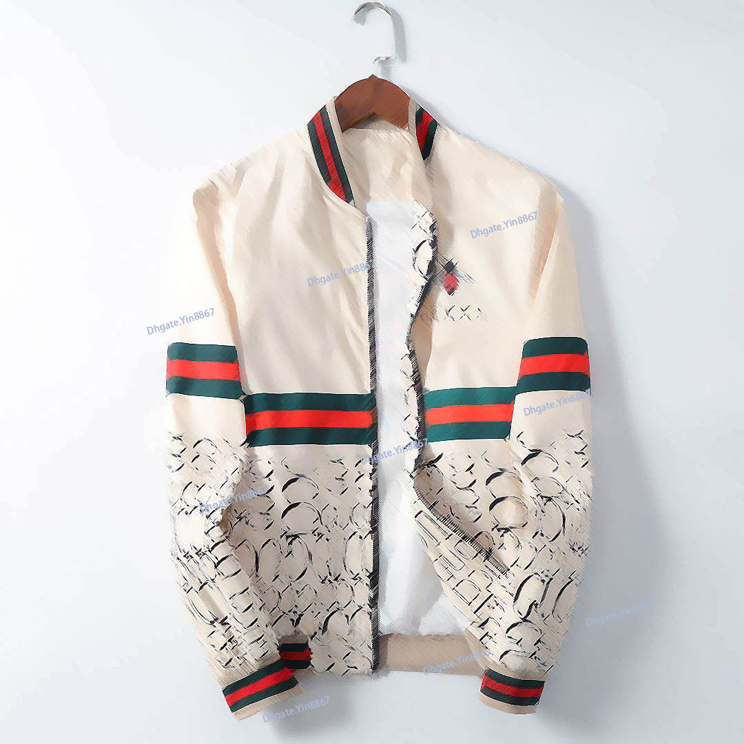 

Autumn new men's designer reflective jacket high quality luxury light Coats fluorescent casual collar designer mens Tutle Neck Outerwear Zipper Jackets gym plus