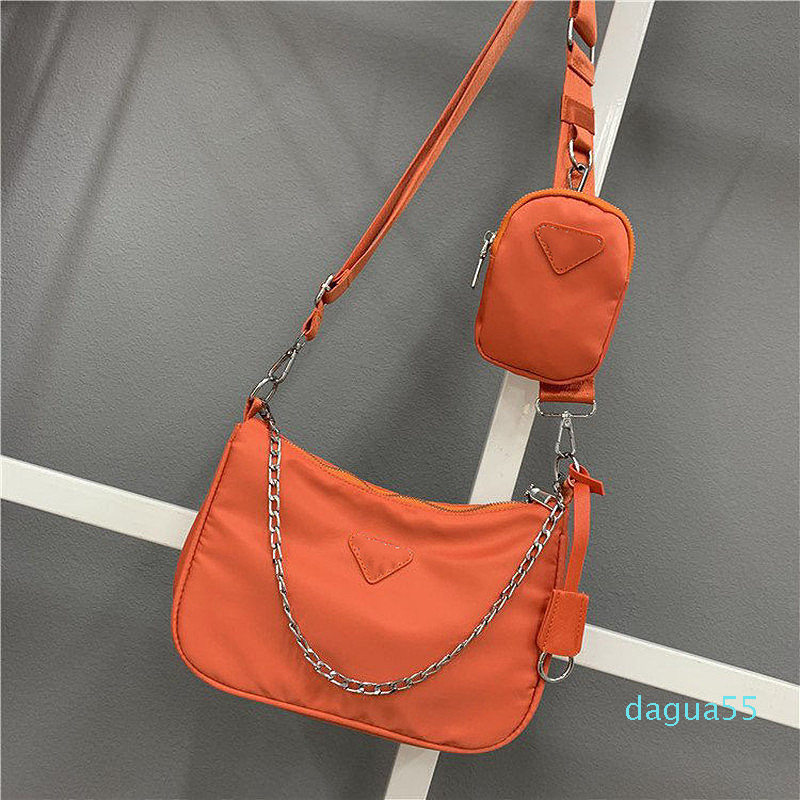 Women Luxury Designer Nylon bags with letters Wholesale canvas hobo shoulder bag lady