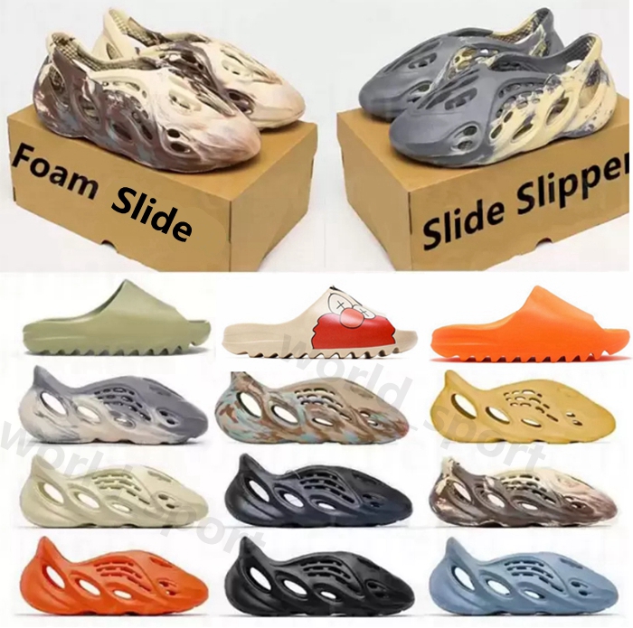 

Foam Slide MXT Moon Gray MX Cream Clay Foams Slipper Sandals Designers Men Women Slippers Shoes Ochre Vermillion Mineral Blue Triple Black S