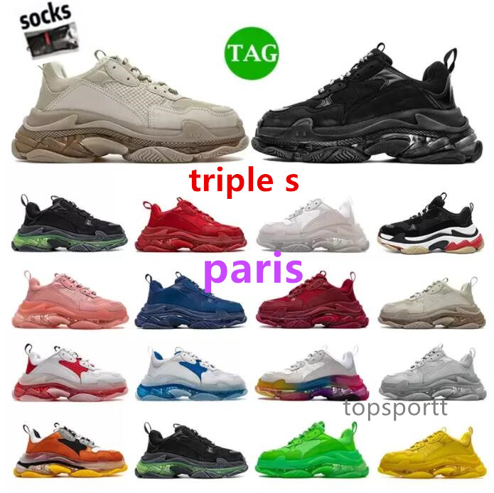 

Casual Shoes valentine Paris triple s men women designer sneakers black white Dark Grey Pink Split Multi Fuchsia Beige taupe trainers Jogging Walking Oblique Tech