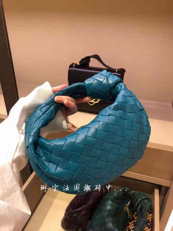 

Mini Luxurys Handbags Venetas Bottegas Jodie Woven Underarm Bag Knotted One Shoulder Handbag, Green