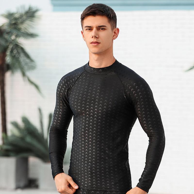 

Women's Swimwear Men's Swimming Long Sleeve Quick Dry Breathable Sunscreen Solid Color Swimsuit Water Sports Beach SurfwearWomen's, Blue pants