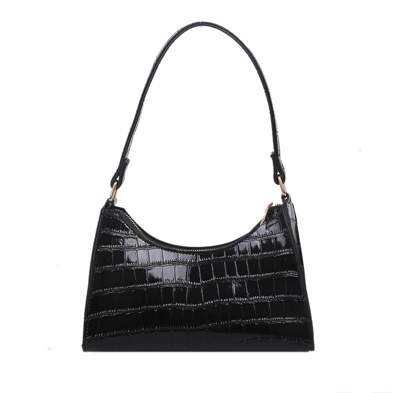 

Bags for Women Retro Casual Women's Shoulder Bag Fashionable Exquisite Shopping Bag PU Leather Chain Handbags 220815, Black