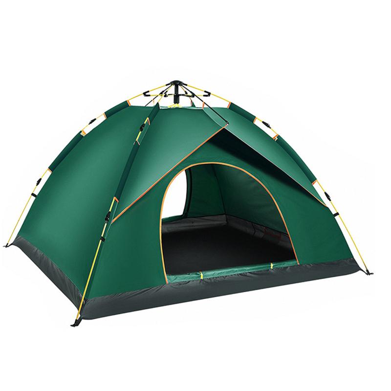 

Tents And Shelters One-touch Tent 3-4 People Camping Is Easy To Install 1Layer Of Anti-Ultraviolet Treatment Windproof Beach Climbing With B