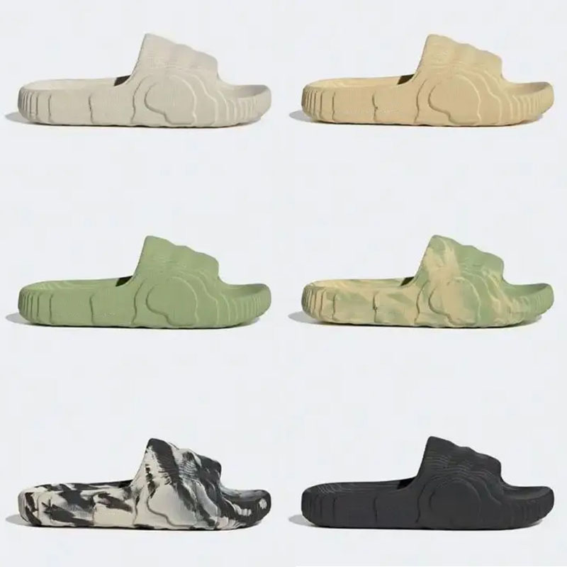 

adilette 22 slides designer Slippers mens womens sliders size 36-45 luxury shoes pantoufle flip flops platform Scuffs sandales magic lime desert sand black sandals